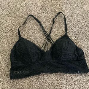 Womens Black Bralette